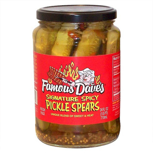 Famous dav pickles sig spicy spears 710ml