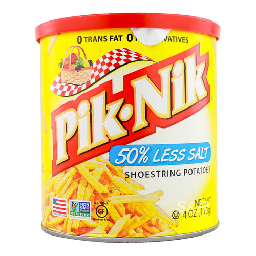 S&W Piknik Shoestring 50%less salt 113g