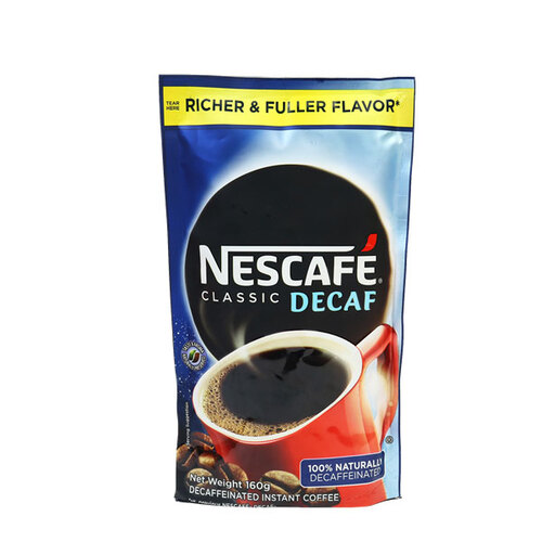 NESCAFE CLASSIC DECAF RESEALABLE 160G