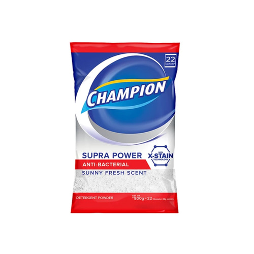챔피온 Champion Supra Power Sunny Fresh Detergent Powder | 800g