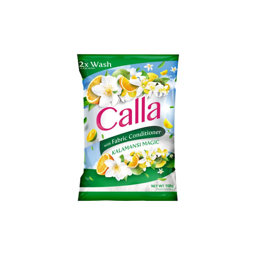 켈라 Calla Kalamansi Magic Powder Detergent with Fabric Conditioner | 100g x 6s