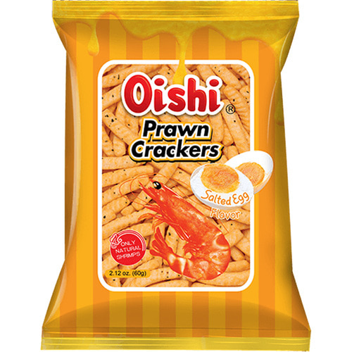 oishi prawn cracker- salted egg 오이시 크래커 솔트 에그60g