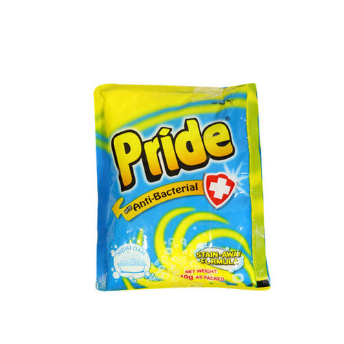 PRIDE DETERGENT POWDER ANTIBAC 40G 6S
