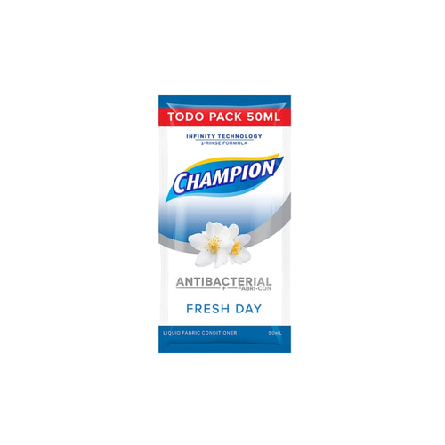 챔피온 Champion Fresh Day Antibacterial Fabric Conditioner | 50ml x 6pcs