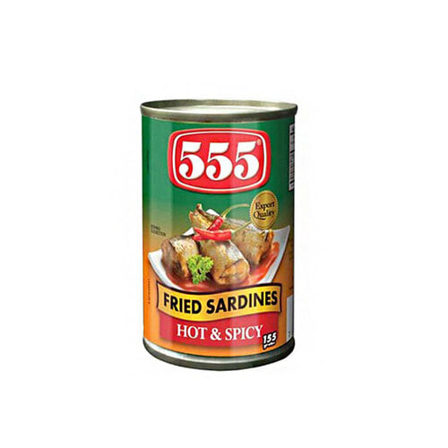 필리핀 555 Fried Sardines Hot And Spicy 155G