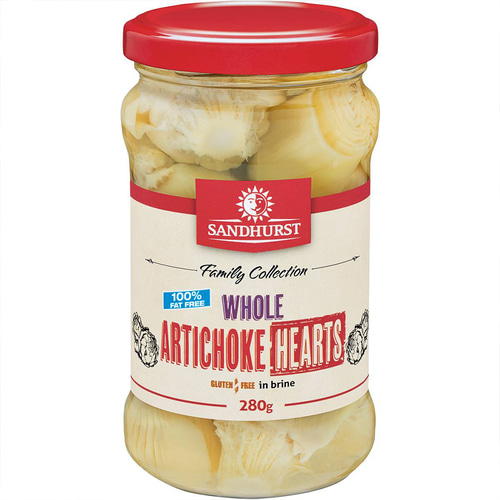 Sandhurst artichoke hearts280g