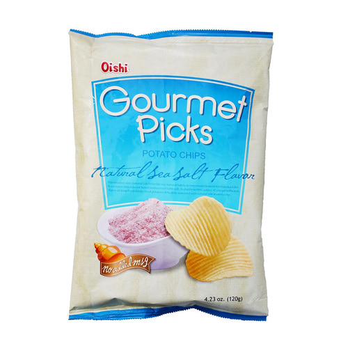 오이쉬 Oishi Gourmet picks potato chips seasalt 120g