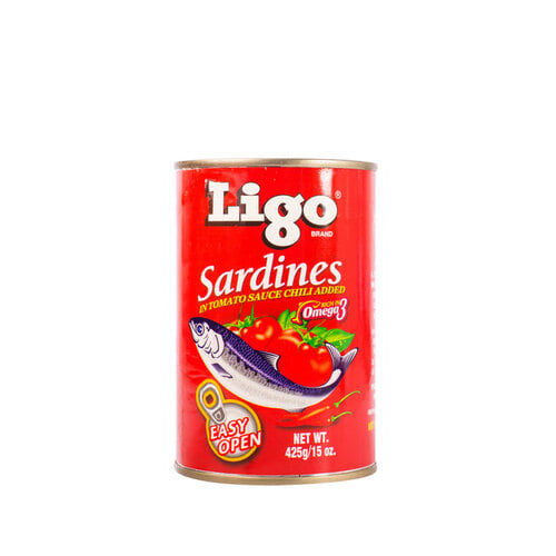 필리핀 Ligo Sardines In Tomato Sauce With Chili Easy Open 425G