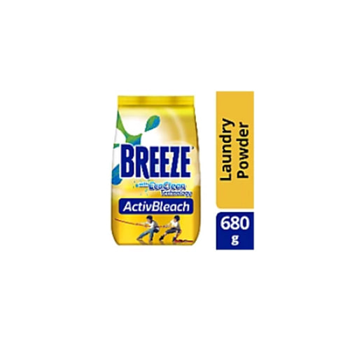 브리즈 Breeze Powder Detergent Activbleach  With Powercare Technology | 680g Pouch
