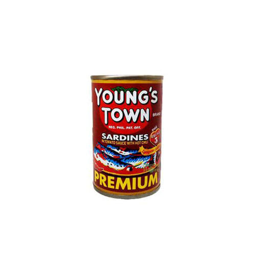 필리핀 Young's Town Sardines In Tomato Sauce W/ Hot Chili 155g