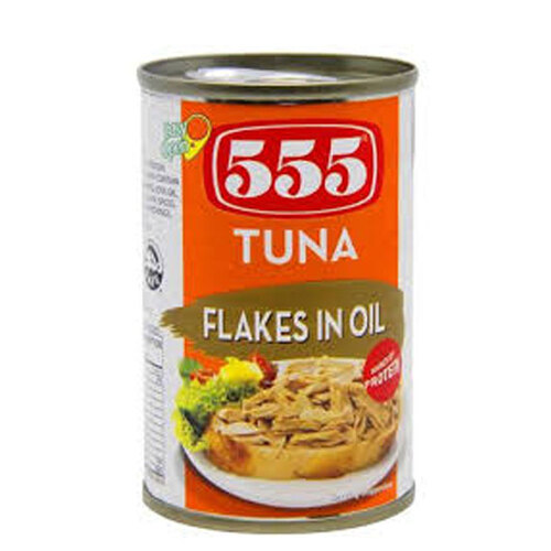 필리핀 555 Tuna Flakes In Oil 155G