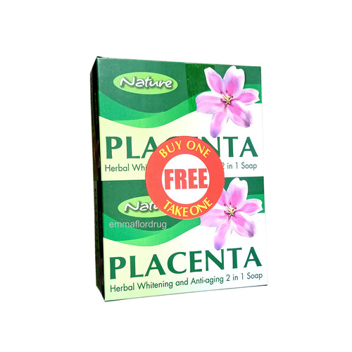 네츄럴 Nature Placnta whitening antiaging soap 135g x 2