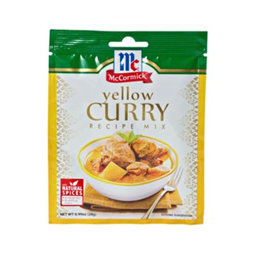 mccormick yellowcury recipe mix 28g