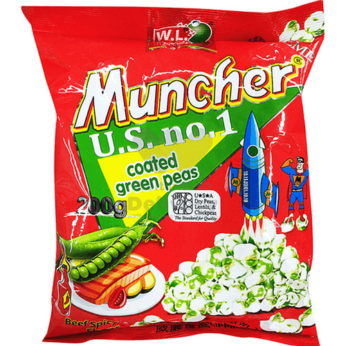mucher greenpeas coated 무초 그린피스200g