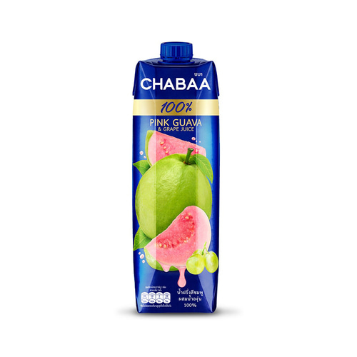 Chabaa pink guava & grape juice 1000ml