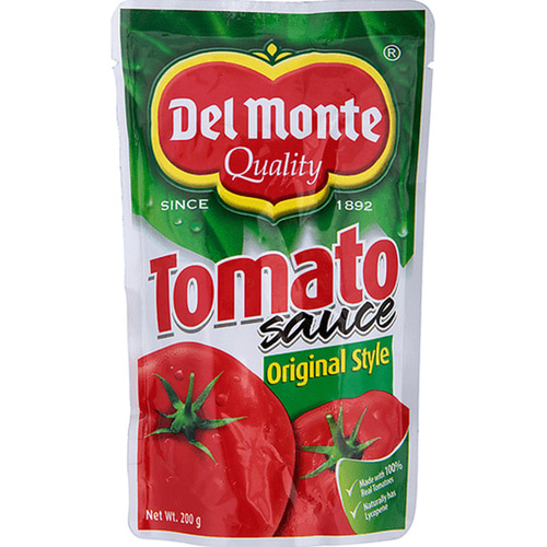 Del Monte Tomato Sauce Stand Up Pouch 델몬트 토마토 소스 스탠드업 파우치 200g