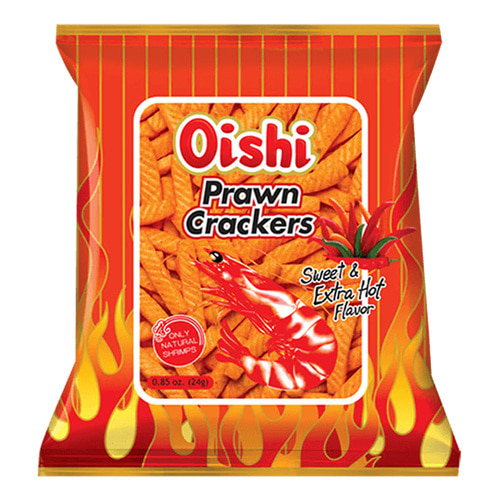 오이쉬 Oishi Prawn Crackers sweet&Extra hot 90g