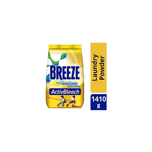 브리즈 Breeze Powder Detergent Activbleach  With Powercare Technology | 1.41kg Pouch