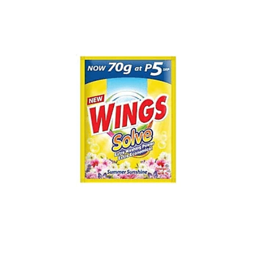 윙스 Wings Solve Detergent Powder Summer Sunshine | 70g x 6s