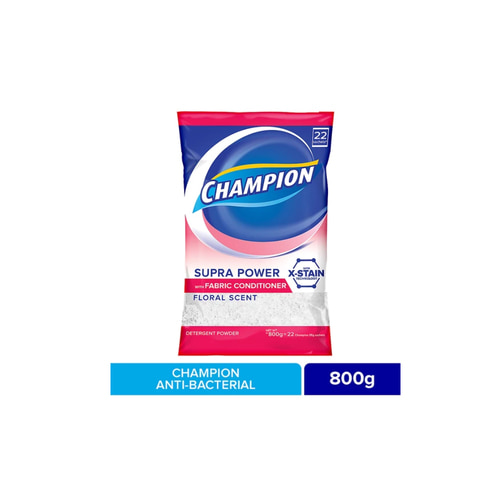 챔피온 Champion Supra Power with Fabric Conditioner Powder Detergent | 800g