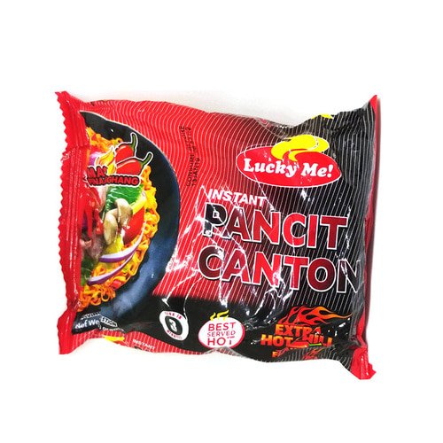 필리핀 히트 상품 필리핀 잡채 1개 pancit canton extra hot chili 1개 80g