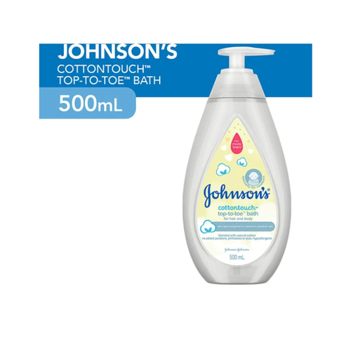 존슨즈 코튼터치 배쓰 Johnson's Cottontouch Top-to-Toe Bath | 500ml