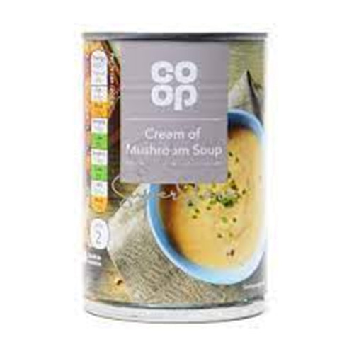 Co op cream of mushroom soup 400g