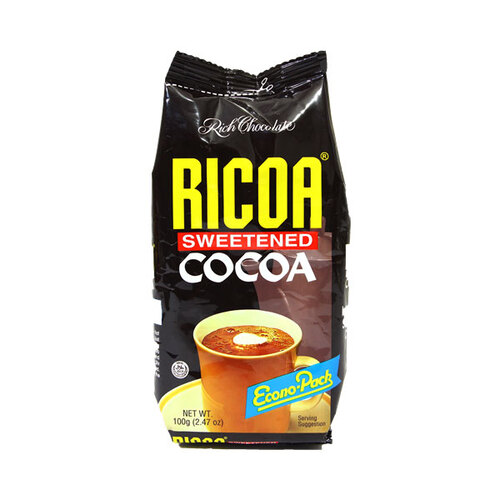 필리핀 리코아 코코아 파우더 Ricoa Sweetened Cocoa Powder 100 Grams