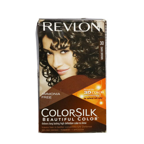 REVLON HAIR COLORANT COLOR SILK DARK BROWN #30