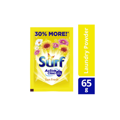서프 Surf Sun Fresh Laundry Powder Detergent | 65g Sachet