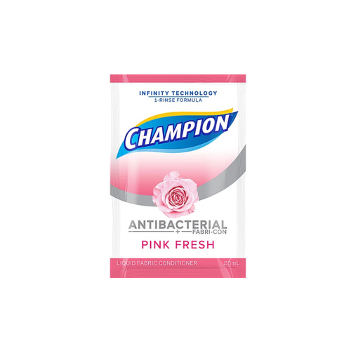 챔피온 Champion Pink Fresh Antibacterial Fabric Conditioner | 28ml x 6pcs