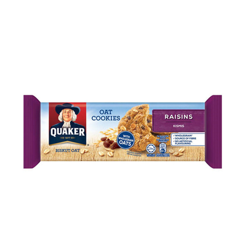 퀘이커 오트밀 귀리쿠키 Quaker Oatmeal Cookies Raisins 108g