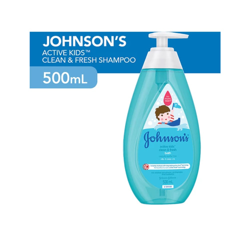 존슨즈 엑티브 키즈 클린&프래쉬 샴푸 Johnson's Active Kids Clean & Fresh Shampoo | 500ml