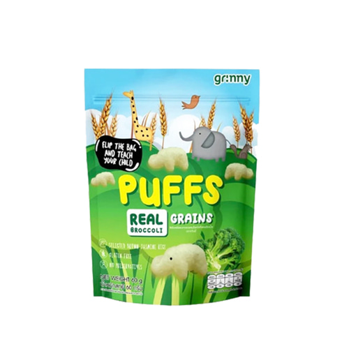 그리니 퍼프스 Grinny Puffs Grains Real Broccoli 60g