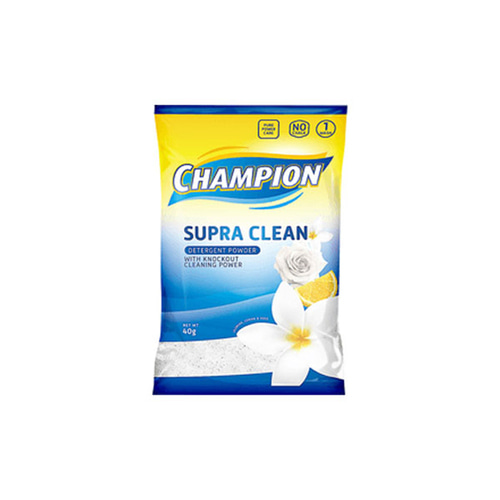 필리핀 세부 마닐라 세제 Champion Supra Clean Detergent Powder 40gr 1봉