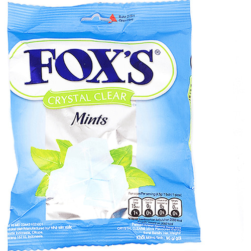 foxs -crystal clear mint 폭스 크리스탈 클리어 민트90g