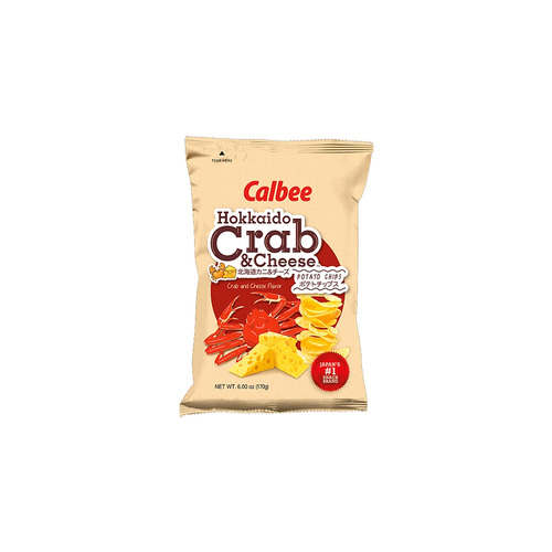 셀비 포테이토 칩스 Calbee Hokkaido Crab & Cheese Potato Chips 170g