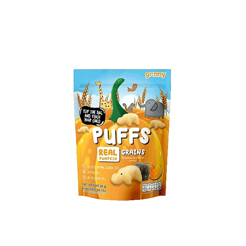 그리니 퍼프스 Grinny Puffs Grains Real Pumpkin 60g