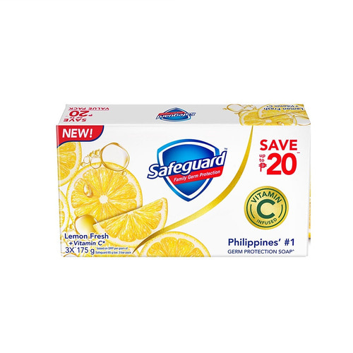 세이프가드 Safeguard Lemon Fresh 175g x 3