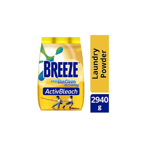 브리즈 Breeze Powder Detergent Activbleach  With Powercare Technology | 2940g Pouch
