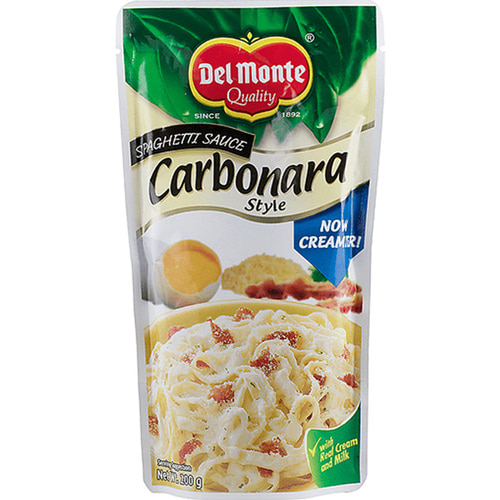 Del Monte Gourmet Carbonara Pasta Sauce 델몬트 까르보나라 파스타 소스 200g