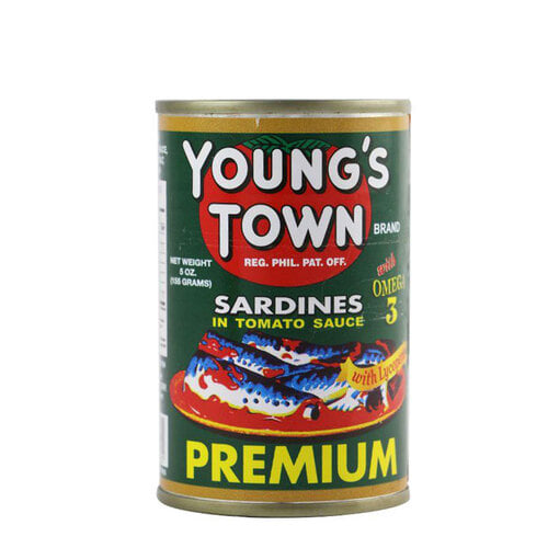 필리핀 Young's Town Sardines In Tomato Sauce 155g