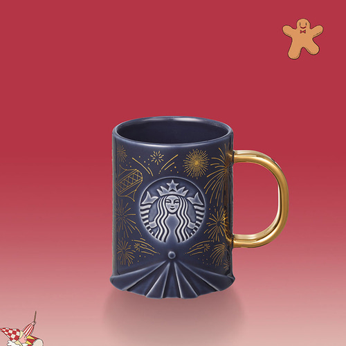 스타벅스 Holiday Carnival Golden Night Mug (14oz.)