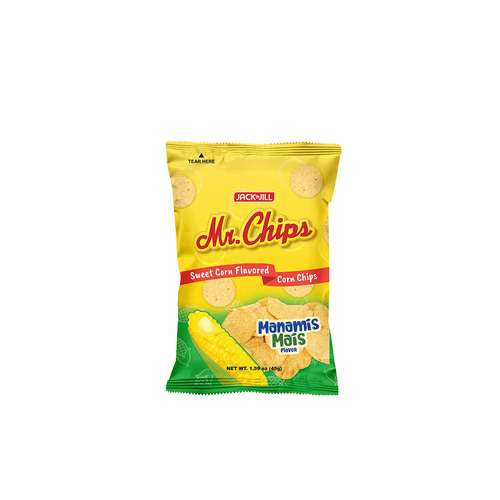 미스터 칩스 Mr. Chips Manamis Mais Sweet Corn Flavored Corn Chips 45g