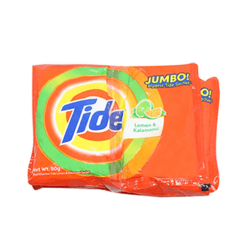 필리핀 세부 마닐라 세제 Tide Lemon Kalamansi Detergent Powder 80gr 1봉