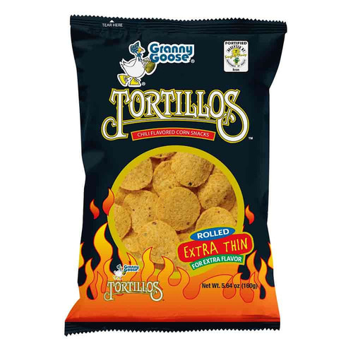 Granny goose tortillos chili 160g