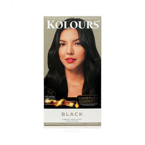 콜러 헤어 Kolours hair dye black 120ml