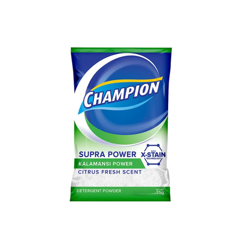 챔피온 Champion Supra Power Citrus Fresh Detergent Powder | 35g X 6pcs