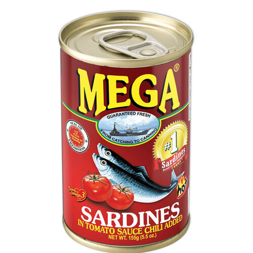 필리핀 Mega Sardines Tomato Sauce W/ Chili 155g
