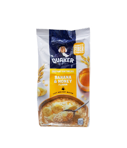 퀘이커 오트밀 귀리가루 Quaker Banana and Honey Instant Oat Meal 400g